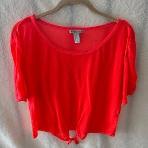 Forever 21 Vibrant Red Blouse